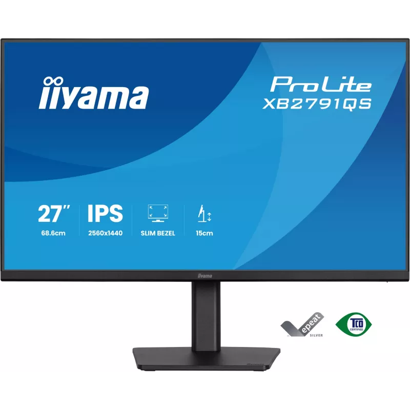iiyama ProLite XB2791QS-B1 monitor de ordenador 68,6 cm (27 inch) 2560 x 1440 píxeles Quad HD LED negro