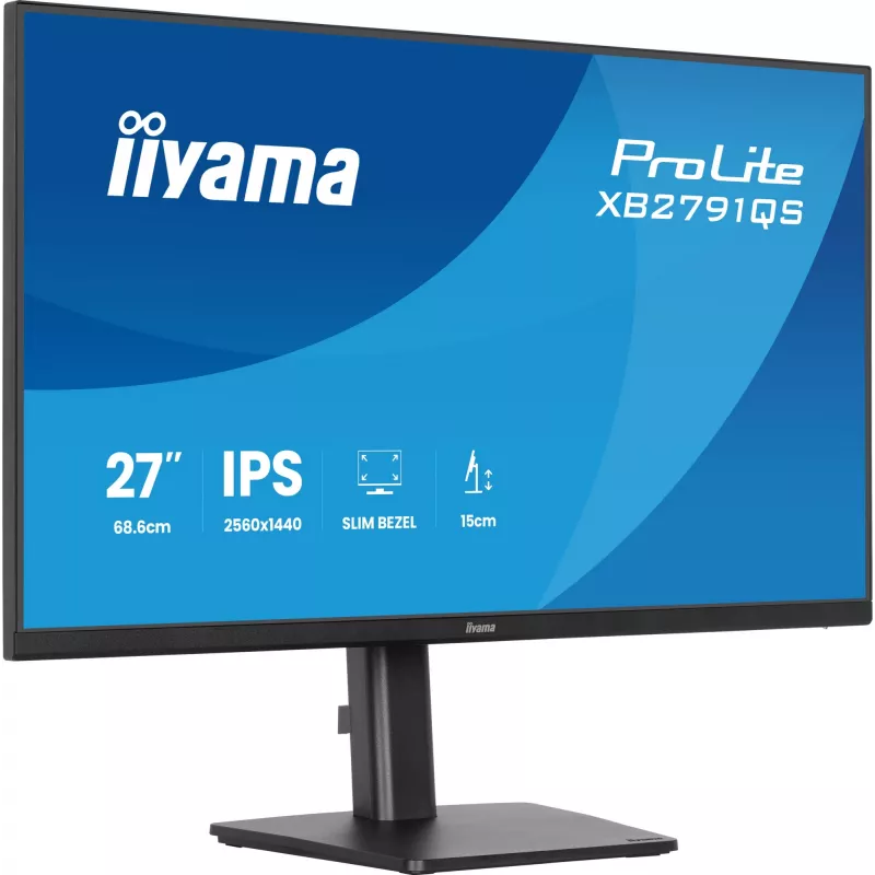 iiyama ProLite XB2791QS-B1 monitor de ordenador 68,6 cm (27 inch) 2560 x 1440 píxeles Quad HD LED negro