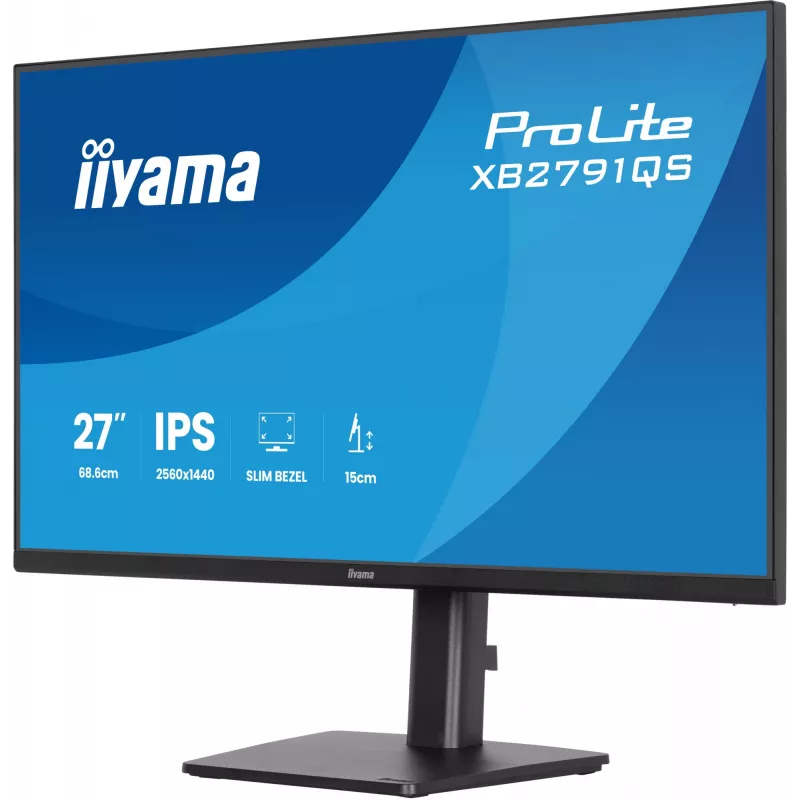 iiyama ProLite XB2791QS-B1 monitor de ordenador 68,6 cm (27 inch) 2560 x 1440 píxeles Quad HD LED negro