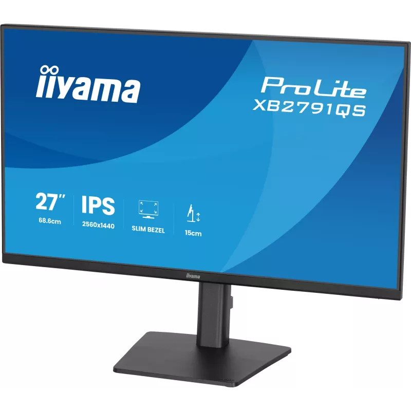 iiyama ProLite XB2791QS-B1 monitor de ordenador 68,6 cm (27 inch) 2560 x 1440 píxeles Quad HD LED negro