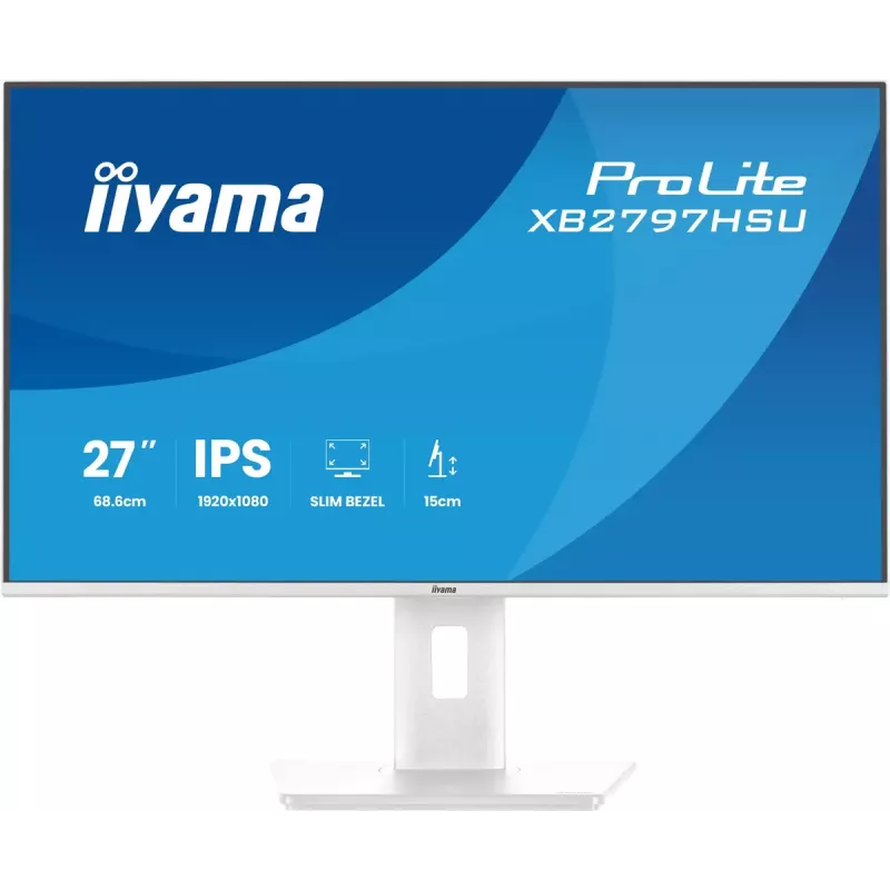 iiyama ProLite XB2797HSU-W1 monitor de ordenador 68,6 cm (27 inch) 1920 x 1080 píxeles Full HD LED blanco
