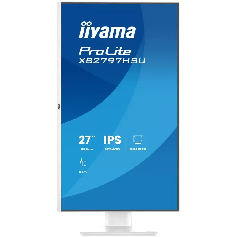 iiyama ProLite XB2797HSU-W1 monitor de ordenador 68,6 cm (27 inch) 1920 x 1080 píxeles Full HD LED blanco