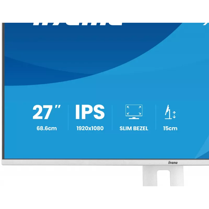 iiyama ProLite XB2797HSU-W1 monitor de ordenador 68,6 cm (27 inch) 1920 x 1080 píxeles Full HD LED blanco
