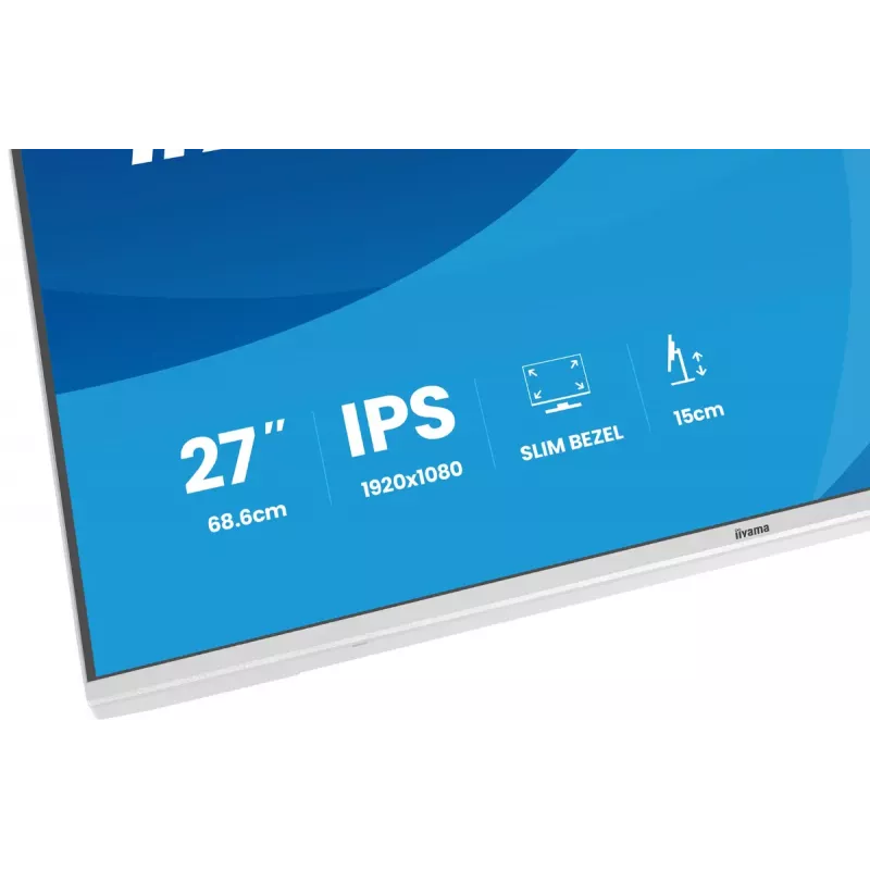 iiyama ProLite XB2797HSU-W1 monitor de ordenador 68,6 cm (27 inch) 1920 x 1080 píxeles Full HD LED blanco