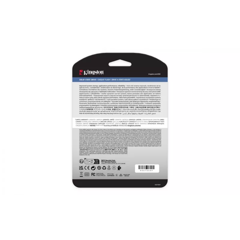 Kingston Technology 240G DC2000B PCIe 4.0 M.2 2280 SSD Enterprise (sin disipador)