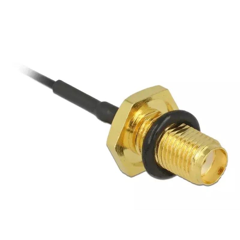 DeLOCK 88965 cable de antena, SMA hembra bulkhead a MHF (U.FL), 10 cm
