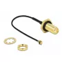 DeLOCK 88965 cable de antena, SMA hembra bulkhead a MHF (U.FL), 10 cm