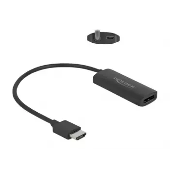 DeLOCK Adaptador HDMI-A conector macho a DisplayPort conector hembra 8K 0,18 m