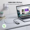 Hub USB-C UGREEN 90568 2 USB 3.0 HDMI RJ45 SD TF PD puerto