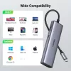 Hub USB-C UGREEN 90568 2 USB 3.0 HDMI RJ45 SD TF PD puerto