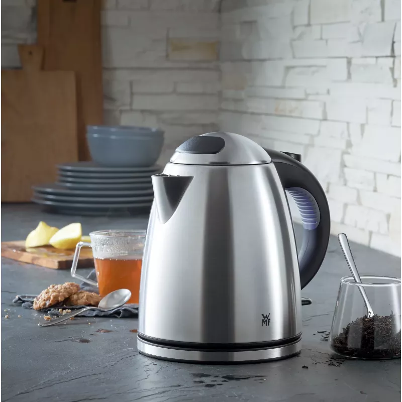 WMF Stelio 0413010012 Hervidor 1,2 l 2400 W Negro, acero inoxidable