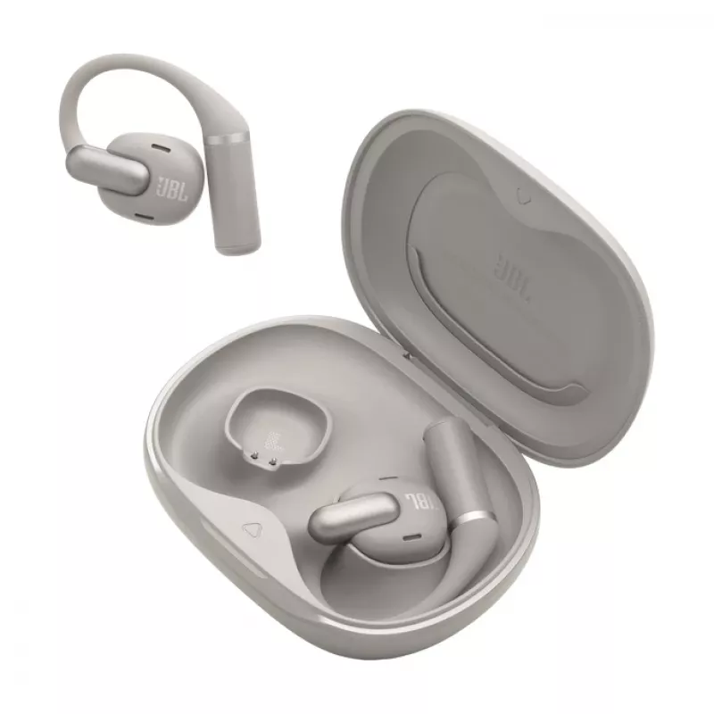 Auriculares JBL Sense Pro TWS gancho para llamadas y música, 20–40000 Hz, base de carga USB‑C, Gris, 95,2 g