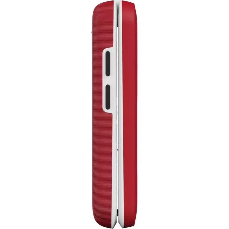 Teléfono básico Doro Leva E30 Teléfono plegable, 2,8 pulgadas (7,11 cm) 320x240, Single-SIM, Cámara 0,3 MP, 1150 mAh, IP55, Rojo/Blanco
