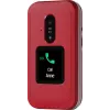 Teléfono básico Doro Leva E30 Teléfono plegable, 2,8 pulgadas (7,11 cm) 320x240, Single-SIM, Cámara 0,3 MP, 1150 mAh, IP55, Rojo/Blanco