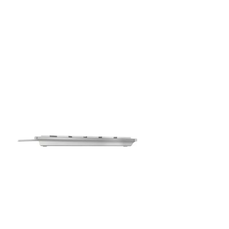 Teclado USB con cable Cherry KC 6000C para Mac – QWERTY nórdico, interruptores de tijera, plata, cable de 1,8 m