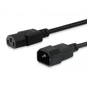 Cable de alimentación Equip 112101 negro 3 m C13 C14 conector hembra
