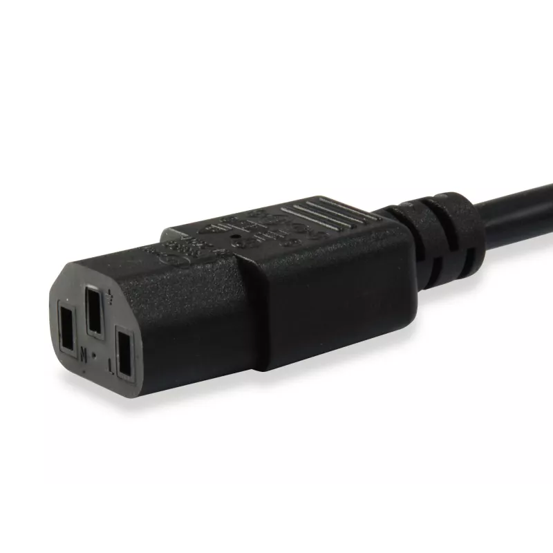 Cable de alimentación Equip 112101 negro 3 m C13 C14 conector hembra