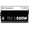 Fuente de alimentación THERMALTAKE TR2 S 550W, ATX, 20+4 pines, 80 PLUS, ventilador de 120 mm, negro