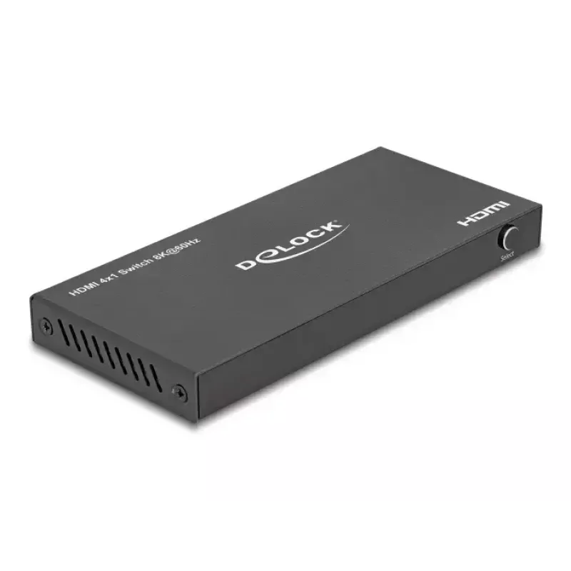 Conmutador HDMI DeLOCK 4 x entrada HDMI a 1 x salida HDMI 8K 60 Hz negro