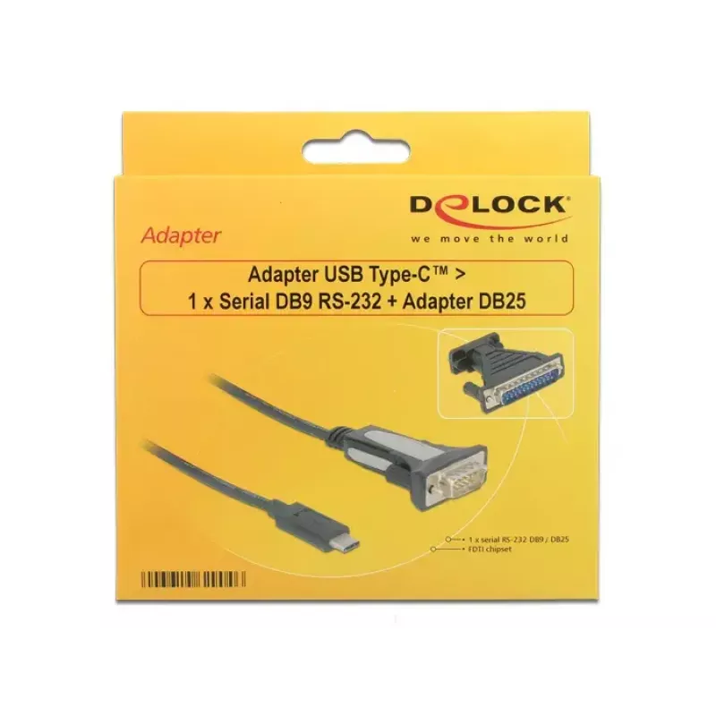 Cable serie DeLOCK 62904 negro 1,8 m DB-9