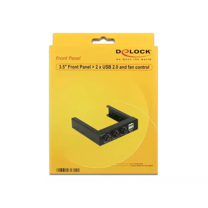 Controlador de ventilador DeLOCK 62714 3 canales negro