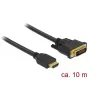 Adaptador de cable de vídeo DeLOCK 85657 10 m HDMI Type-A DVI negro