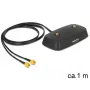 DeLOCK 88739 Base para antena, 2x SMA, cable de 1 m, negro