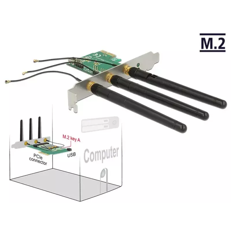 Tarjeta de interfaz DeLOCK 89568 interna M.2
