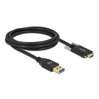 Cable USB DeLOCK 84019 2 m USB 3.2 Gen 1 USB A USB C negro