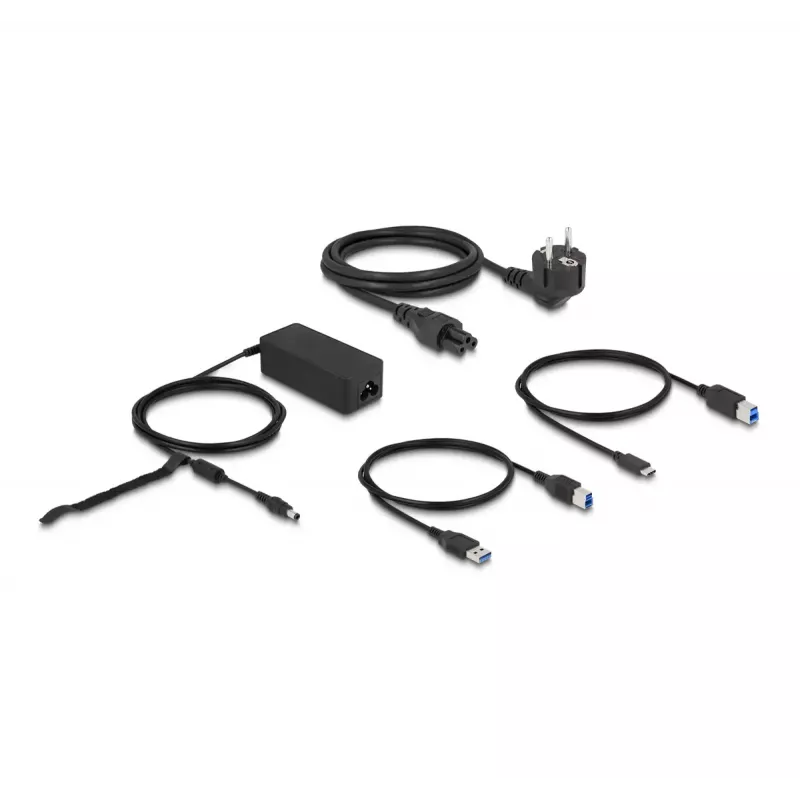 DeLOCK Base de acoplamiento USB Dual DisplayPort 4K USB 3.2 LAN Audio