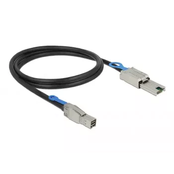 Cable de red DeLOCK 83734 Mini SAS HD SFF-8644 a Mini SAS SFF-8088 1 m negro