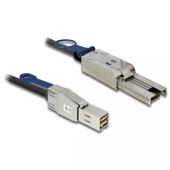 Cable de red DeLOCK 83734 Mini SAS HD SFF-8644 a Mini SAS SFF-8088 1 m negro