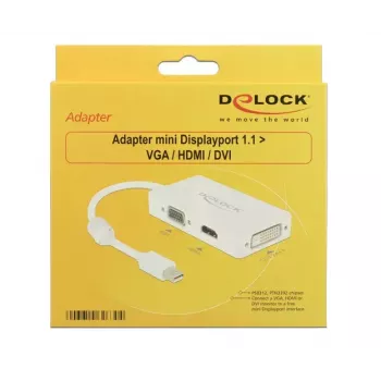 Cable DeLOCK 0,16 m DisplayPort VGA HDMI DVI