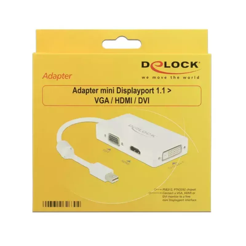 Cable DeLOCK 0,16 m DisplayPort VGA HDMI DVI