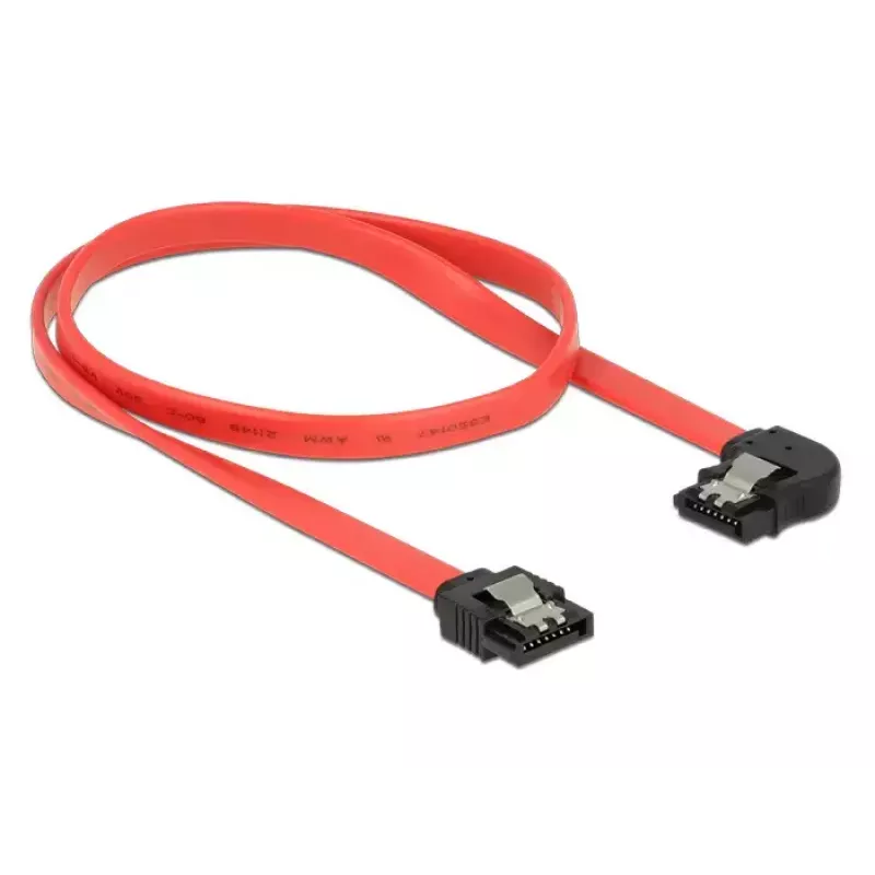 Cable SATA DeLOCK 83964 0,5 m negro rojo