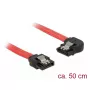 Cable SATA DeLOCK 83964 0,5 m negro rojo