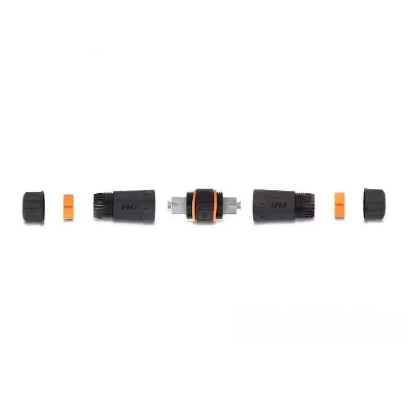 Conector de cable DeLOCK LSA a LSA Cat.6A IP68 impermeable negro