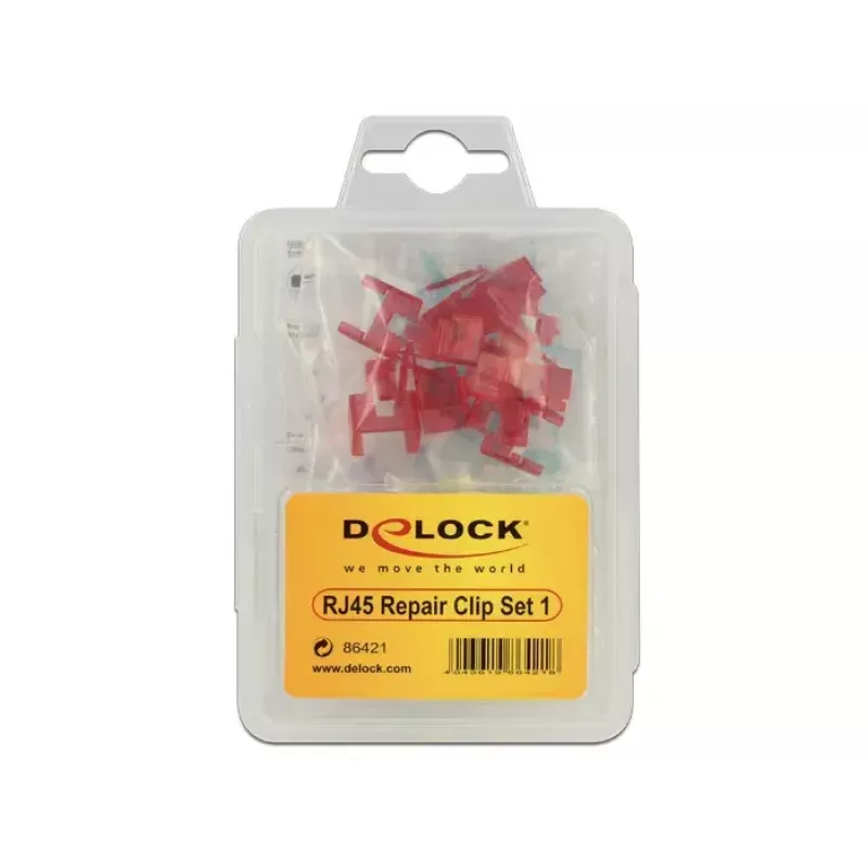 Clip para cables DeLOCK 86421 RJ45 multicolor 40 uds.