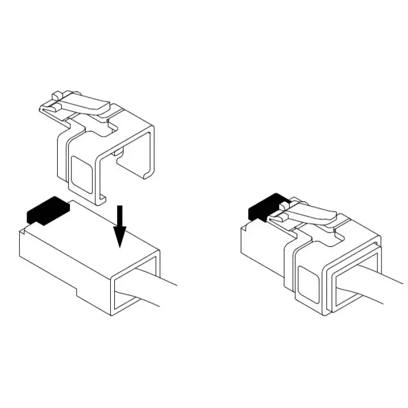 Clip para cables DeLOCK 86421 RJ45 multicolor 40 uds.