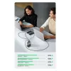 Cargador Ugreen Nexode Pro 160W GaN con cable USB-C universal negro, gris AC carga rápida para interiores