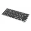 Teclado inalámbrico dual mode ultrafino Manhattan, distribución QWERTZ alemana, Bluetooth (v3.0) e inalámbrico (2,4 GHz), 78 teclas planas de tijera, gestión automática de energía, alcance 10 m, microreceptor USB-A, pila AAA (incluida), Windows y Mac, tres años de garantía