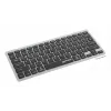 Teclado inalámbrico dual mode ultrafino Manhattan, distribución QWERTZ alemana, Bluetooth (v3.0) e inalámbrico (2,4 GHz), 78 teclas planas de tijera, gestión automática de energía, alcance 10 m, microreceptor USB-A, pila AAA (incluida), Windows y Mac, tres años de garantía