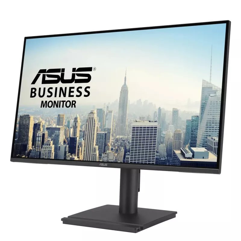 Monitor LCD ASUS BE27AQ de 27 pulgadas, 2560 x 1440 WQHD, 5 ms, hub USB 3.2, regulable en altura, VESA, altavoces integrados, negro