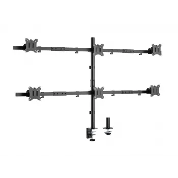 Soporte de mesa para monitor Equip 17 pulgadas-32 pulgadas ajustable 6
