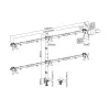 Soporte de mesa para monitor Equip 17 pulgadas-32 pulgadas ajustable 6