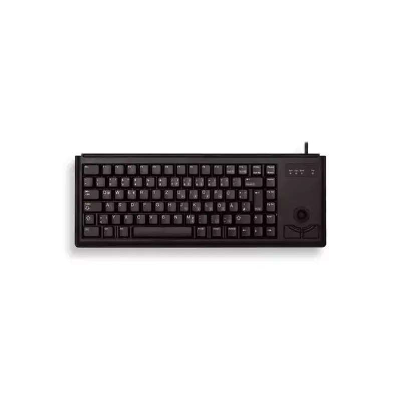 Teclado con cable de tamaño completo Cherry G84-4420, USB, QWERTY inglés de EE. UU., 83 teclas, Negro, cable de 1,75 m