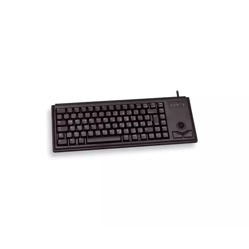 Teclado con cable de tamaño completo Cherry G84-4420, USB, QWERTY inglés de EE. UU., 83 teclas, Negro, cable de 1,75 m