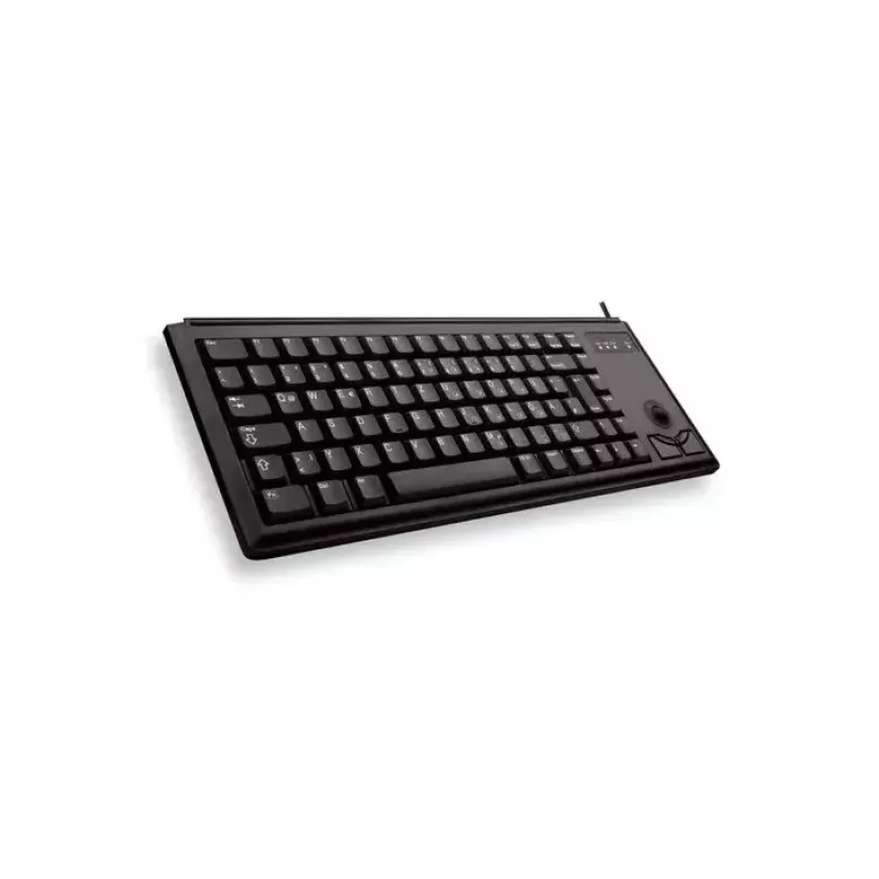 Teclado con cable de tamaño completo Cherry G84-4420, USB, QWERTY inglés de EE. UU., 83 teclas, Negro, cable de 1,75 m