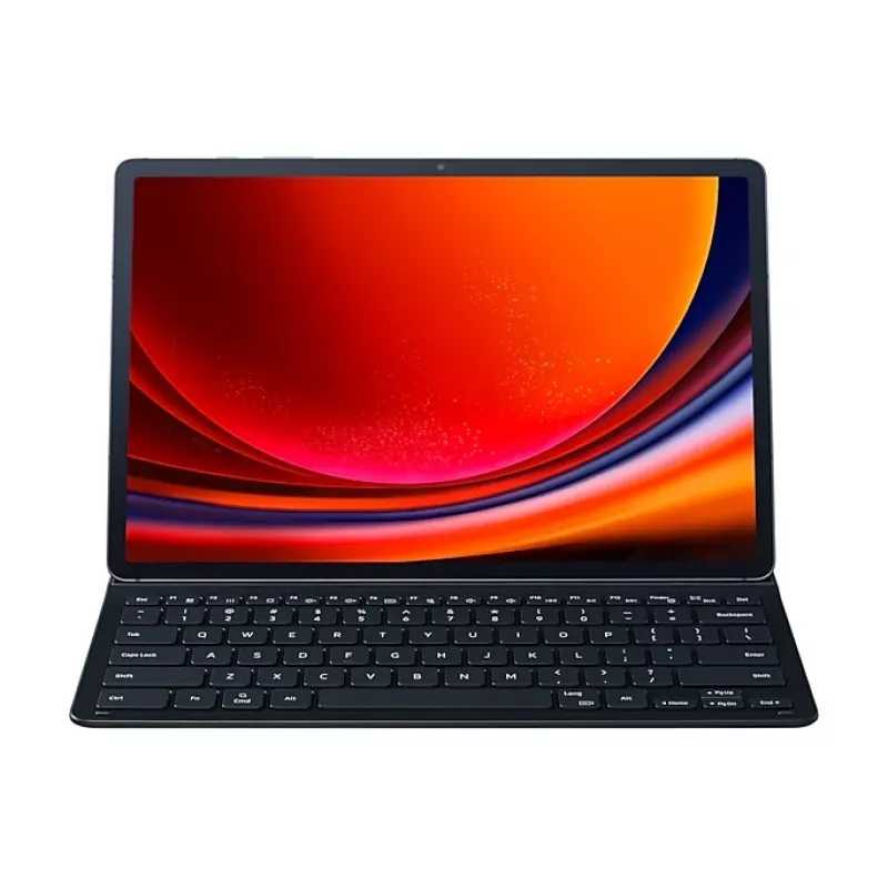 Teclado para tablet Samsung EF-DX810BBGGDE para Galaxy Tab S9+ — Distribución alemana QWERTZ, acoplamiento Pogo-Pin, Negro