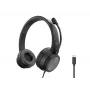 Auriculares CONCEPTRONIC POLONA05BC — Estéreo USB-C, Micrófono con cancelación de ruido, Supraaurales, Cable de 2 m, 20–22000 Hz, Negro